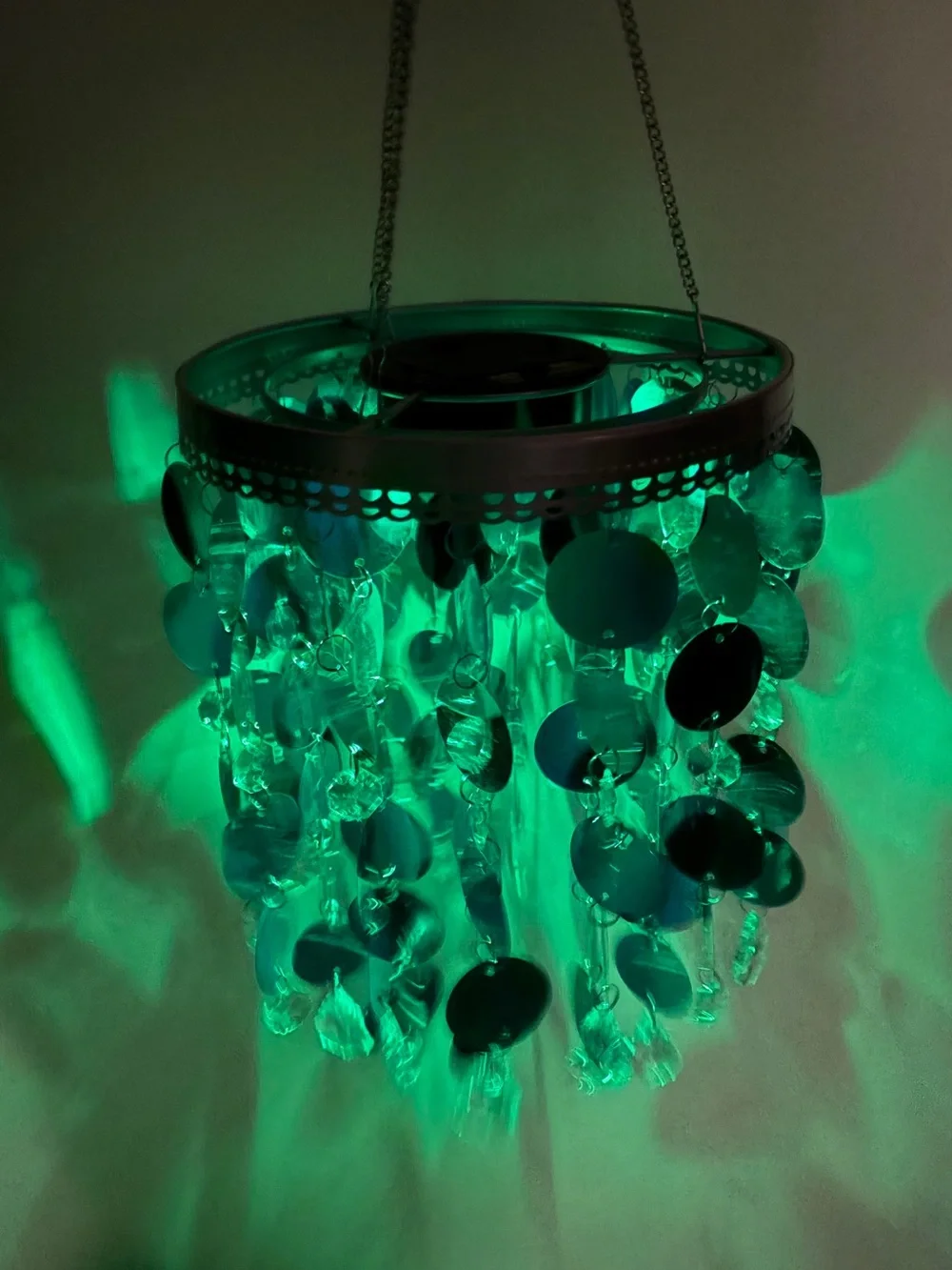 Anywhere Lighting LED Blue Shimmer Chandelier Coloring Changing Boho